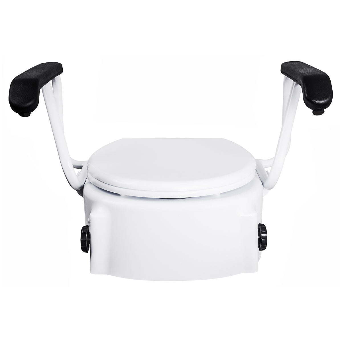 Adjustable Raised Toilet Seat with Armrests – Image 4