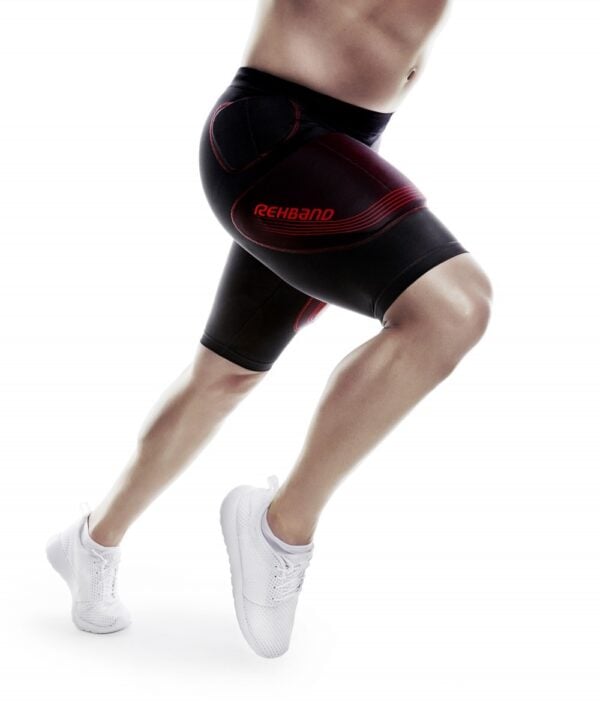 Rehband PRN padded compression shorts front view