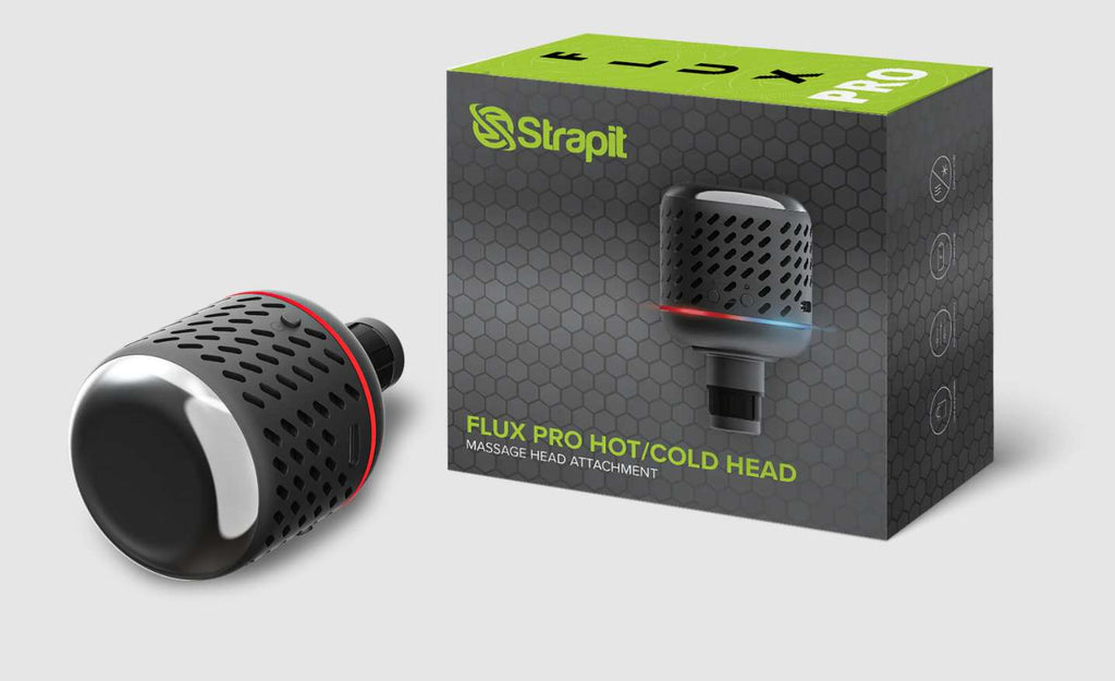 Strapit FLUX PRO hot/cold massage gun head attachment