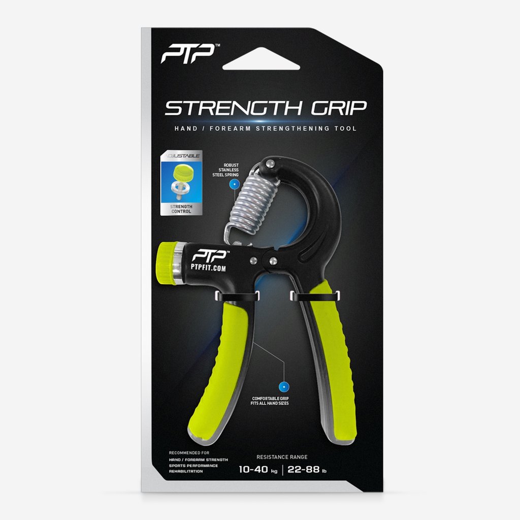 PTP Strength Grip adjustable hand exerciser packaging