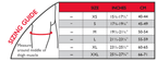 Thermoskin thigh and hamstring support size guide