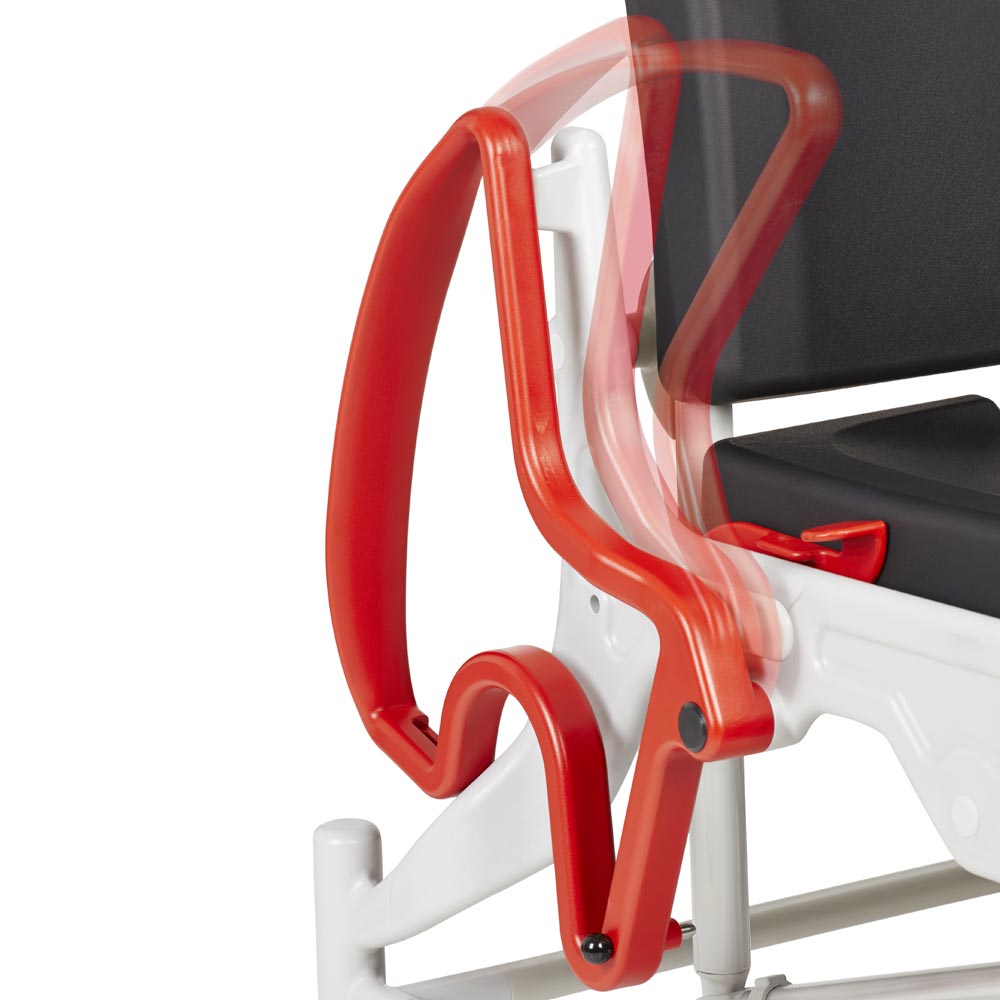 Rebotec Phoenix, Tilt in Place Comfort Shower Commode Chair - Blue – Image 5