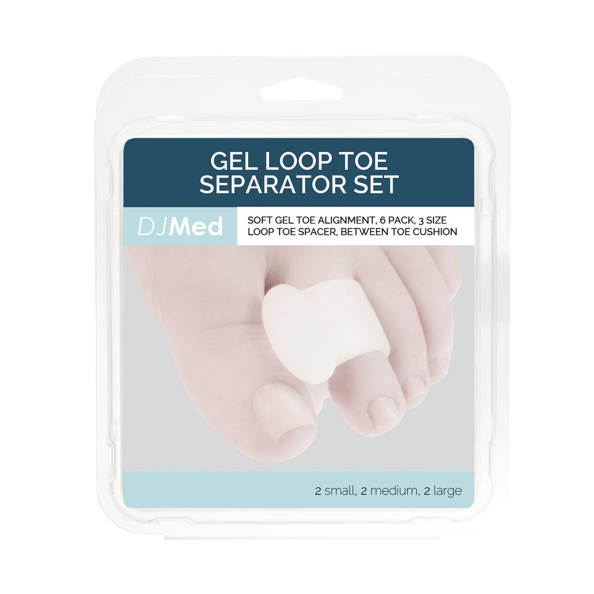 DJMed Toe Separators With Loop (Set of 6) – Image 2