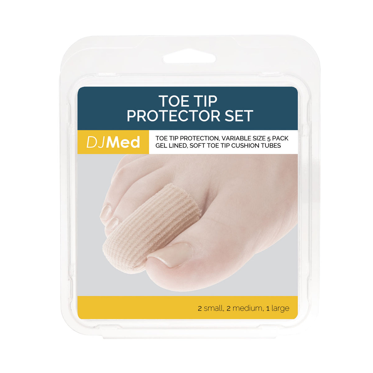 DJMed Toe Tip Tube Protectors (Set of 5) – Image 2