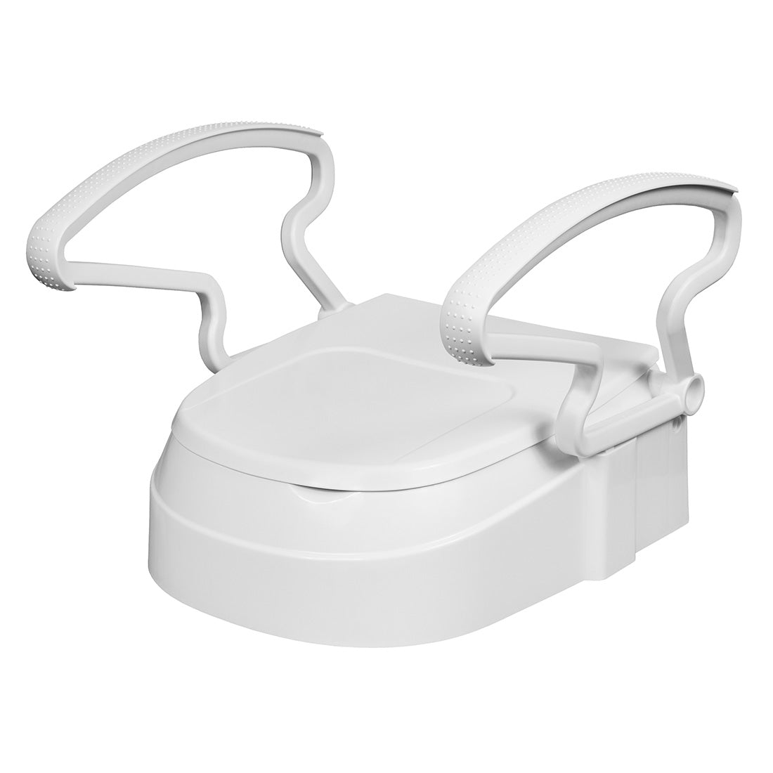 Toilet Seat Raiser With Armrests, Adjustable Hight – Image 2