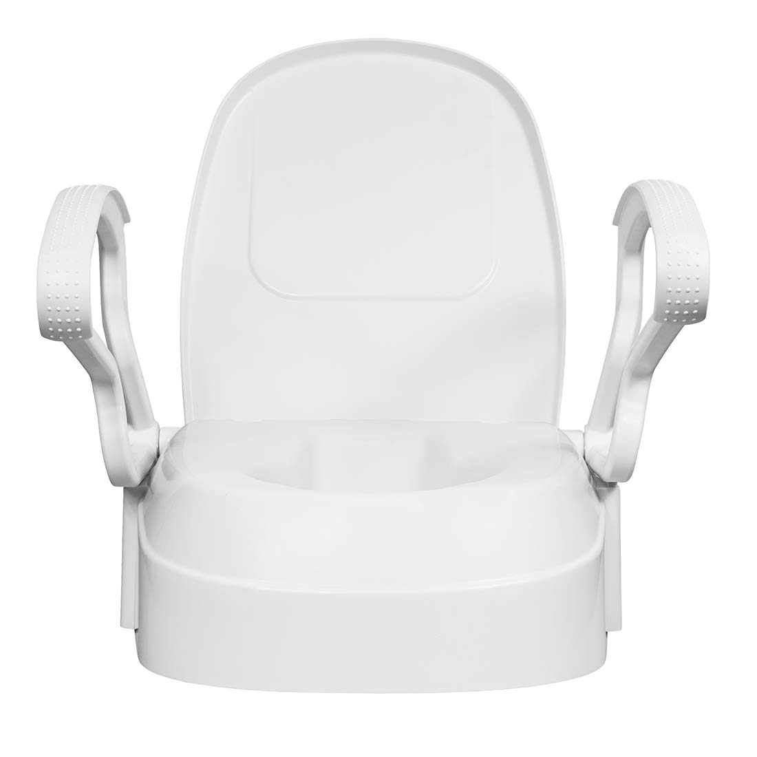 Toilet Seat Raiser With Armrests, Adjustable Hight – Image 3
