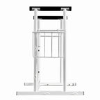 Toilet Surround Support Rails, with Basket – Image 3