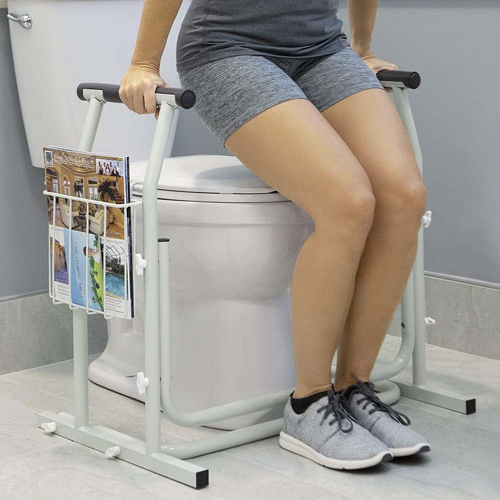 Toilet Surround Support Rails, with Basket – Image 6