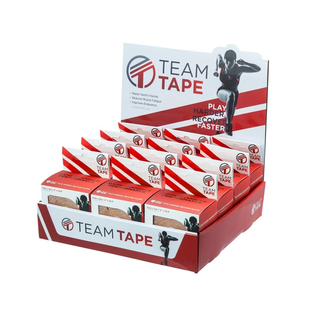 Team Tape Retail Display Box / Fits 12X Rolls