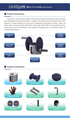 UniGym modular rehabilitation components and training accessories
