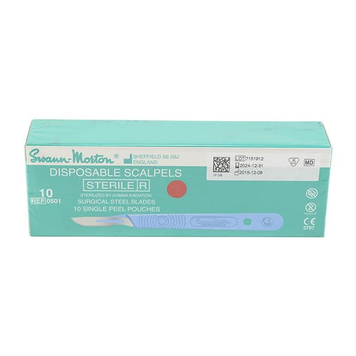 Scalpel Blades with Handle Disposal Packs