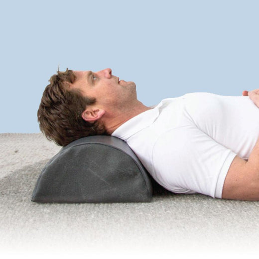 TheraMed Lumbar Bolster - Lumbar Support Bolster Vinyl Grey