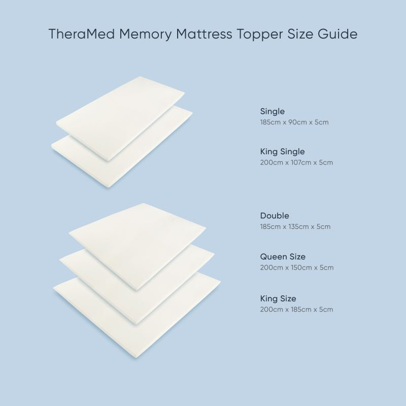 TheraMed Memory Mattress Topper - TheraMed Memory Mattress Topper Double