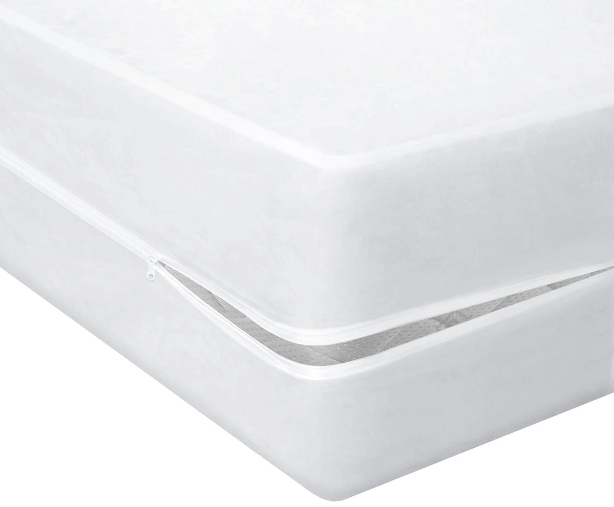 Vinyl Mattress Protector Cover, Zippered - Single – Image 2
