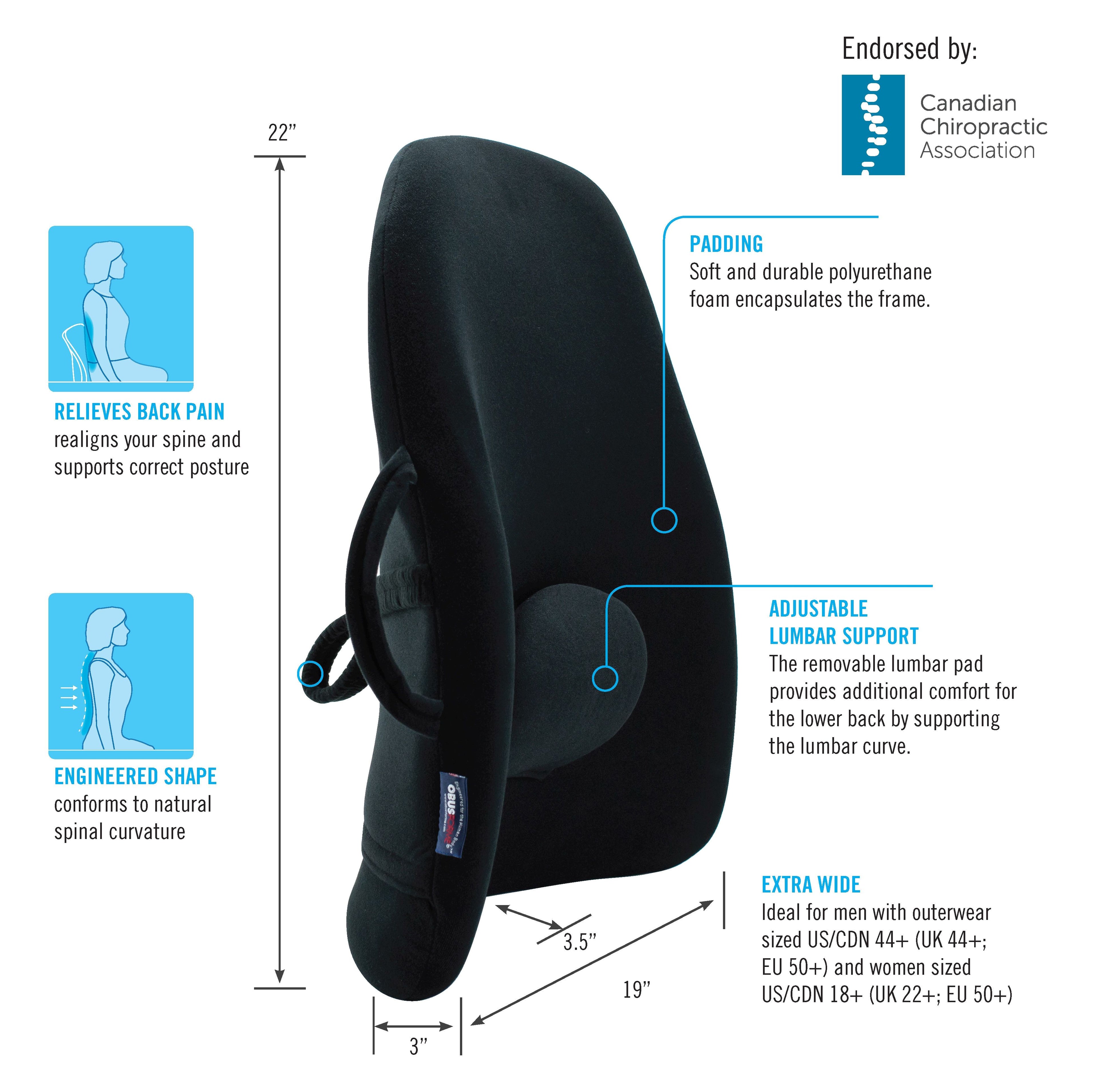 Obusforme Wide Back Support Cushion – product image 10